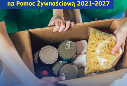 plakat funduszy europejskich na pomoc żywnościową 2021-2027