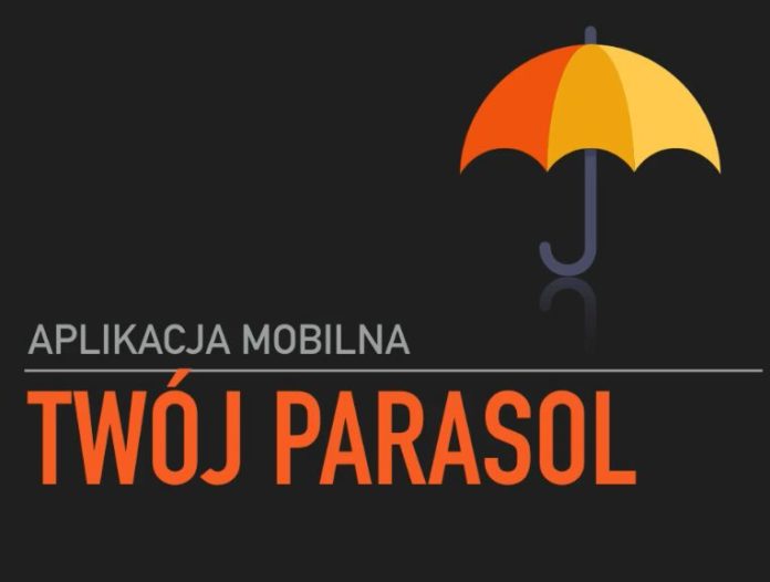 aplikacja moblina "Twój parasol